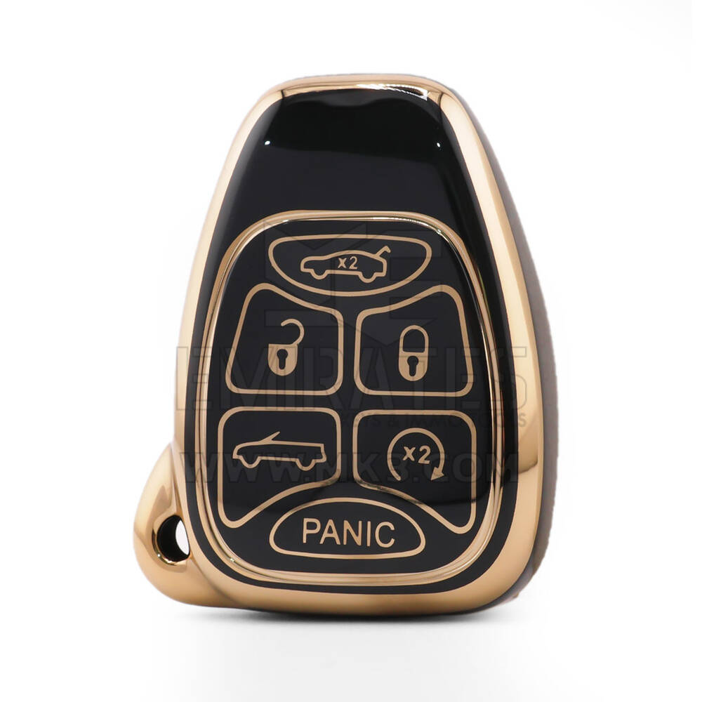 Nano High Quality Cover For Chrysler Remote Key 6 Button Black Color CRSL-A11J6