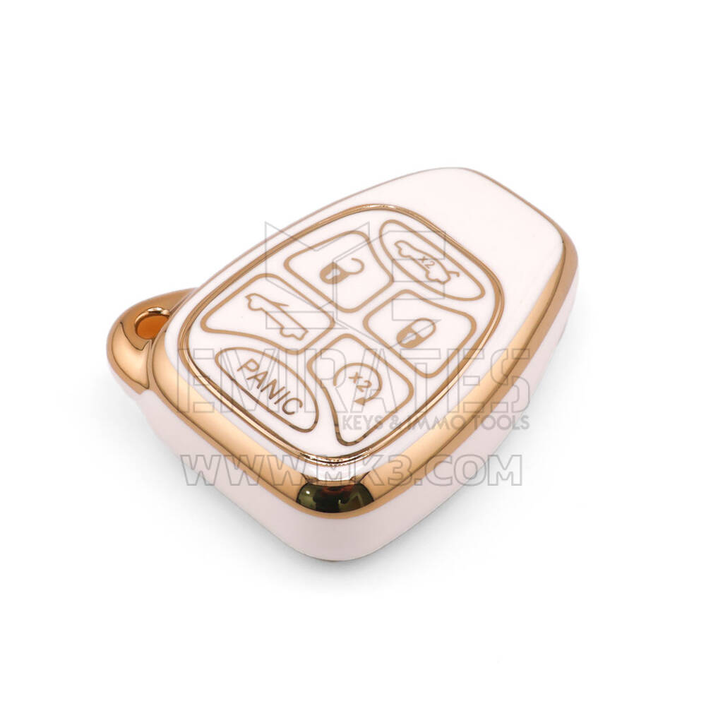New Aftermarket Nano High Quality Cover For Chrysler Remote Key 6 Button White Color CRSL-A11J6 | Emirates Keys