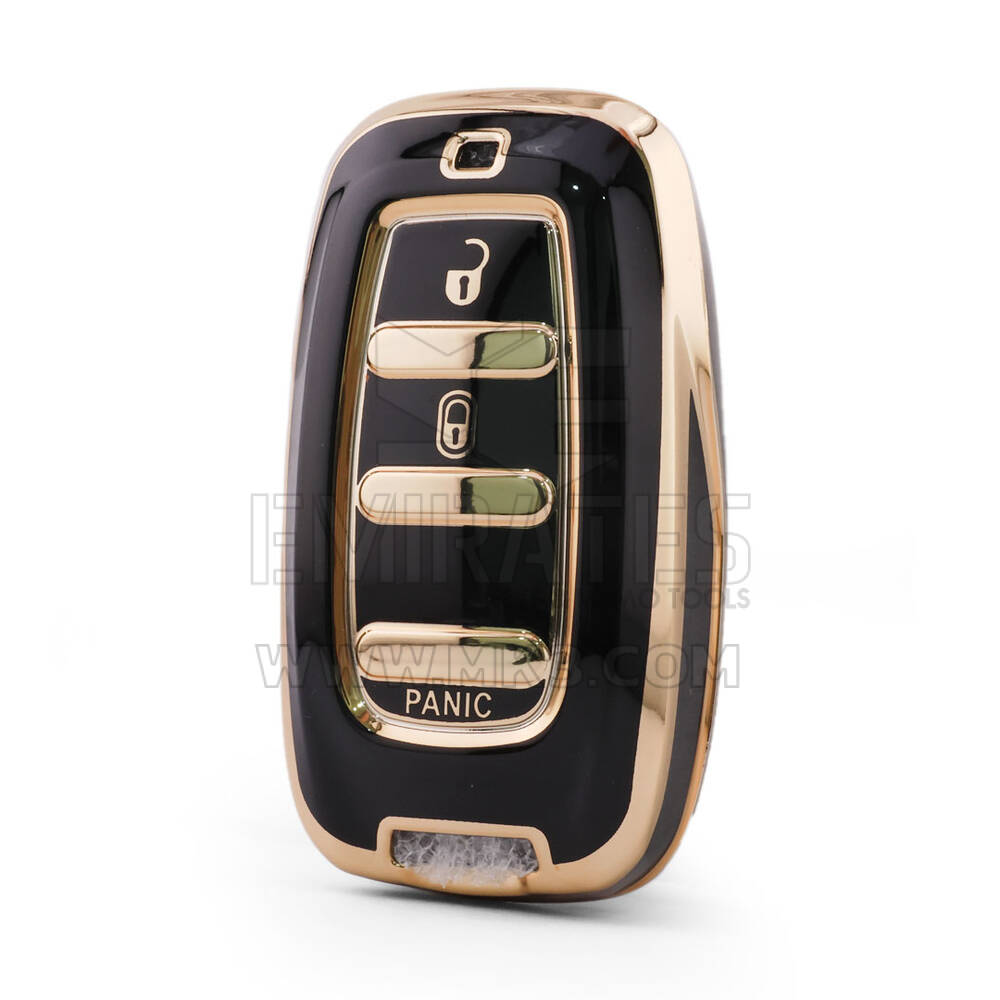 Nano High Quality Cover For Chrysler Remote Key 3 Button Black Color CRSL-B11J3