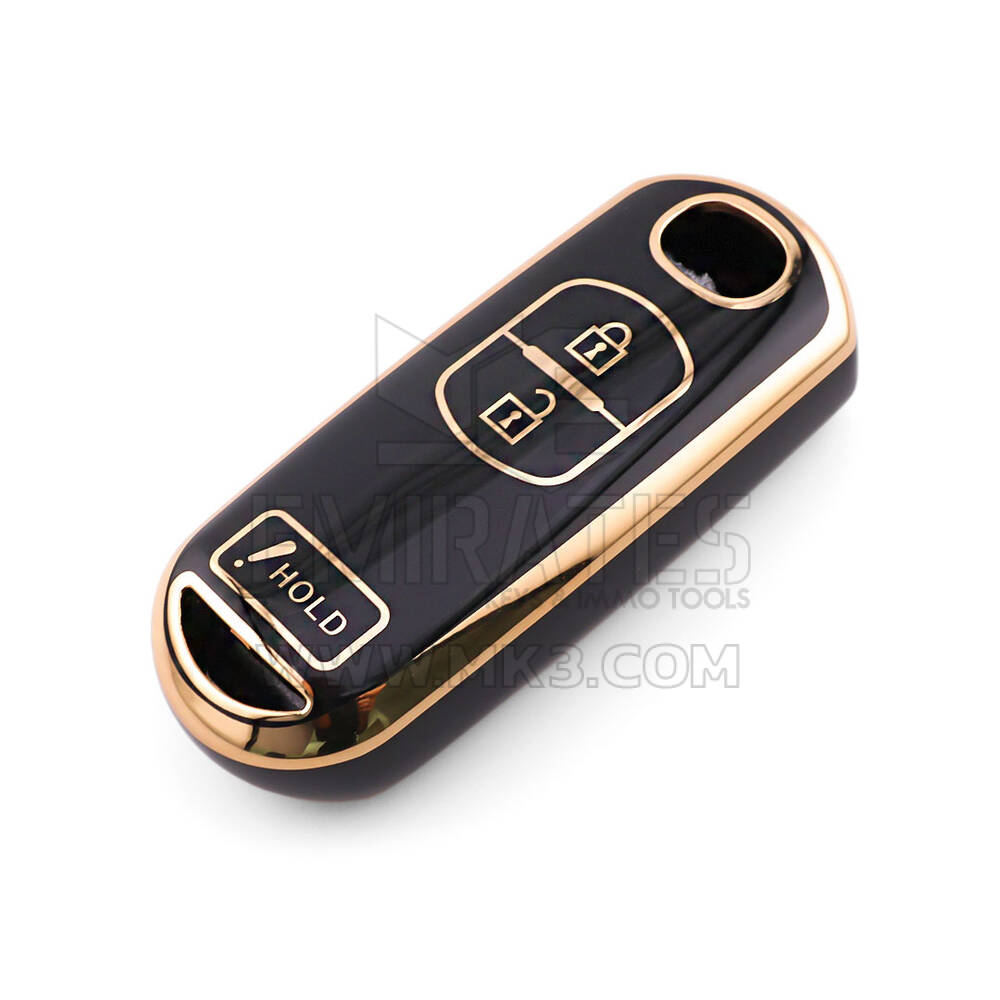 Nuova cover aftermarket nano di alta qualità per chiave telecomando Mazda 3 pulsanti colore nero MZD-A11J3B | Emirates Keys