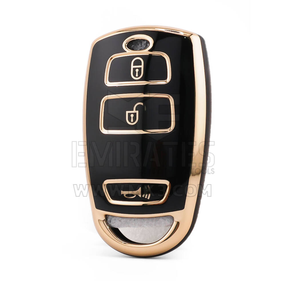 Nano High Quality Cover For Kia Remote Key 3 Button Black Color KIA-Q11J