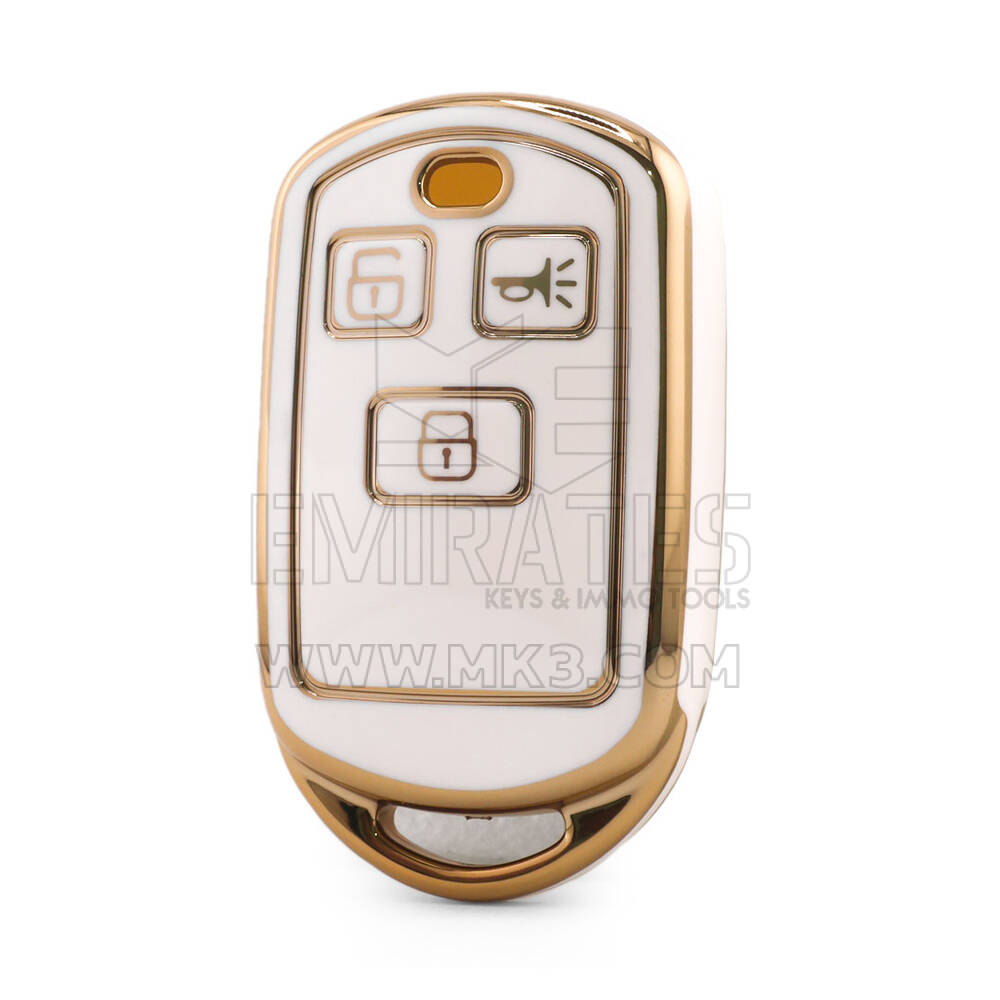 Nano High Quality Cover For Kia Remote Key 3 Button White Color KIA-R11J