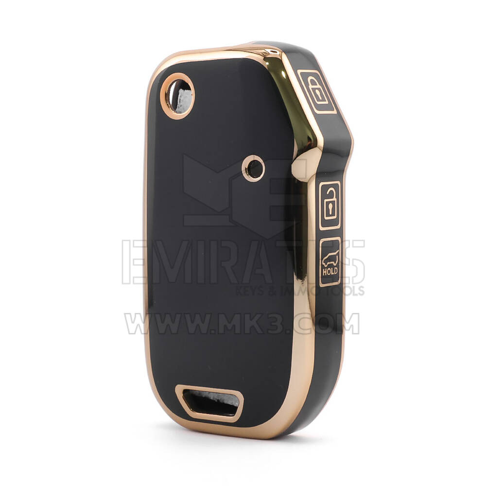 Nano High Quality Cover For Kia Remote Key 3 Button Black Color KIA-T11J3
