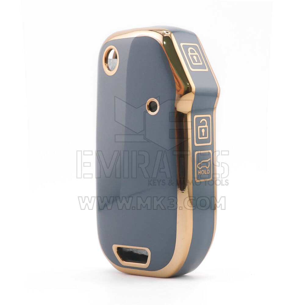 Nano High Quality Cover For Kia Remote Key 3 Button Gray Color KIA-T11J3