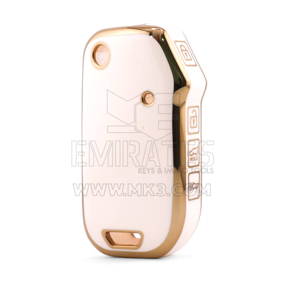 Nano High Quality Cover For Kia Remote Key 4 Button White Color KIA-T11J4