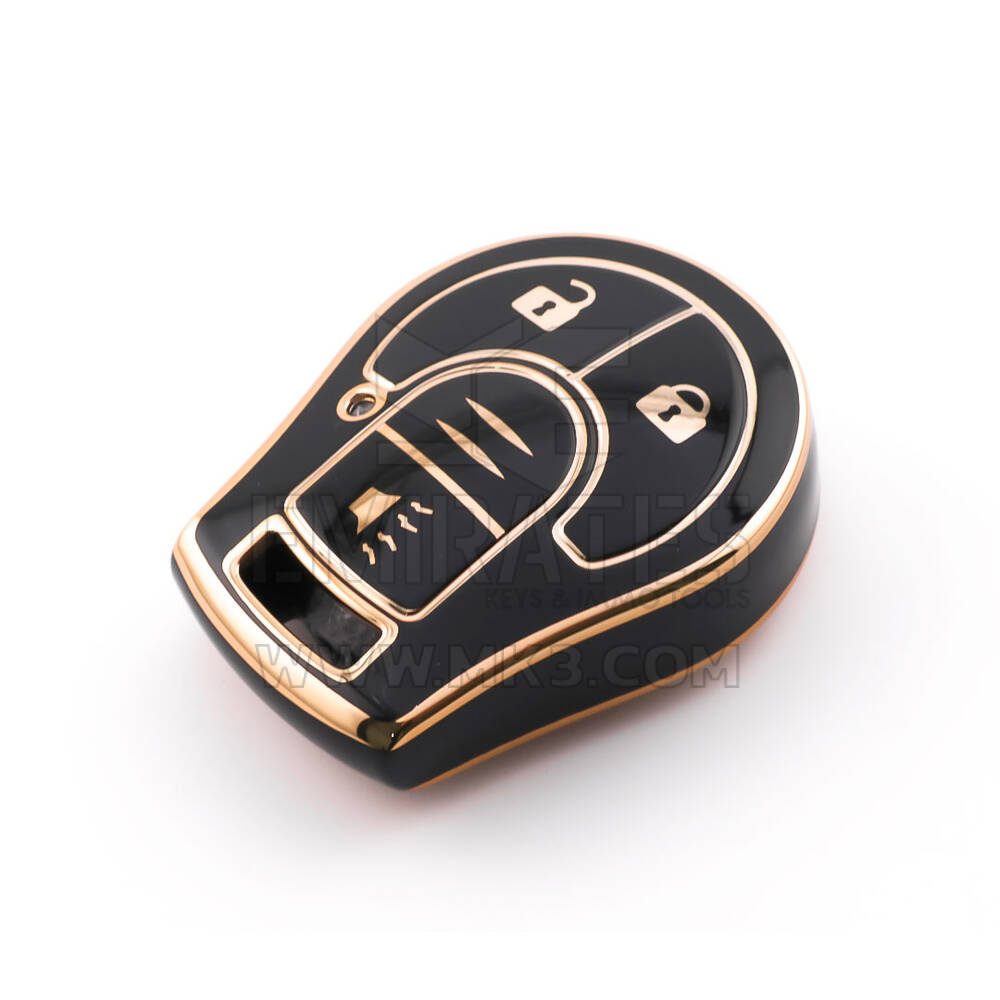 Nuova cover aftermarket nano di alta qualità per chiave telecomando Nissan a 3 pulsanti, colore nero NS-D11J3B | Emirates Keys