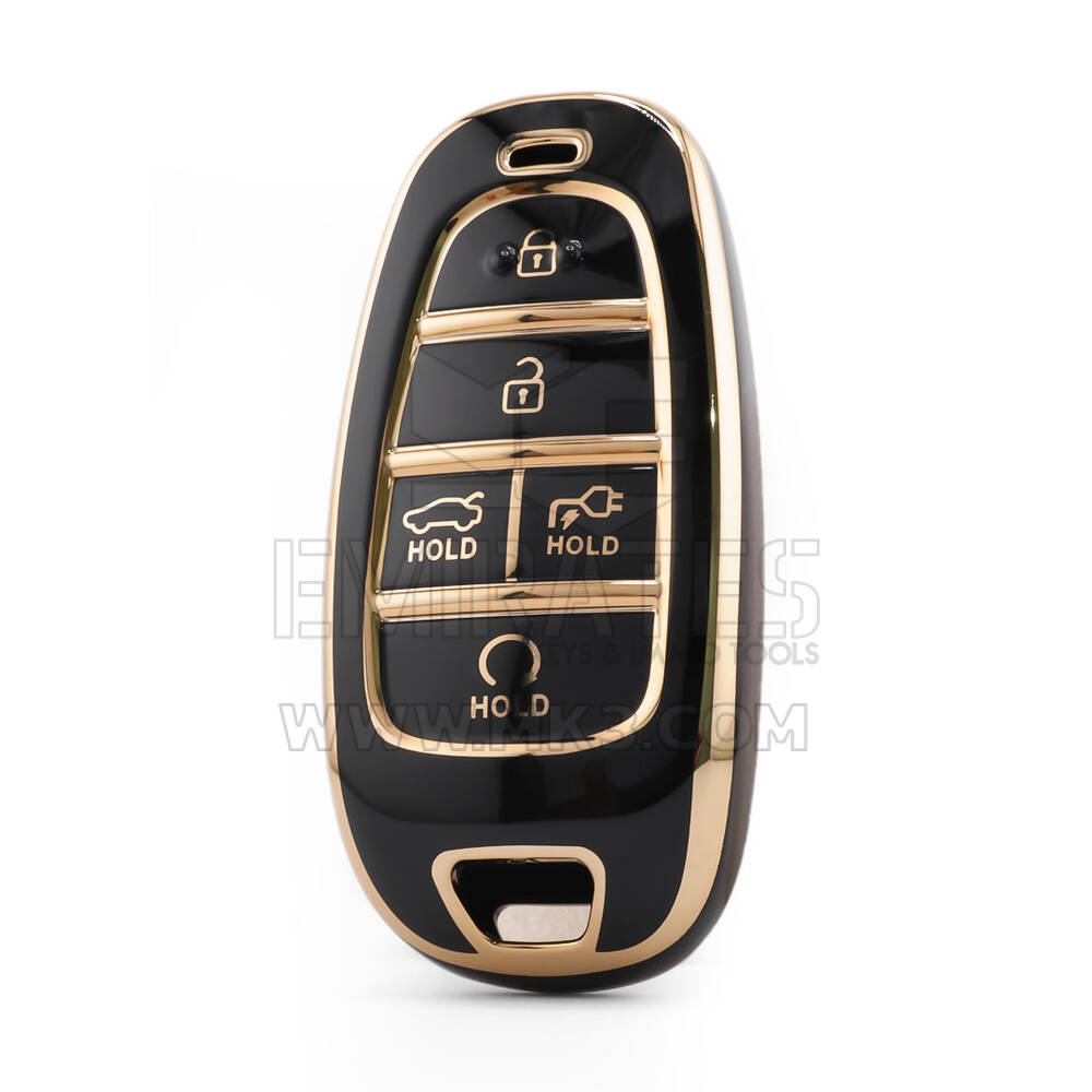 Funda nano de alta calidad para llave remota Hyundai de 5 botones, color negro HY-H11J5B