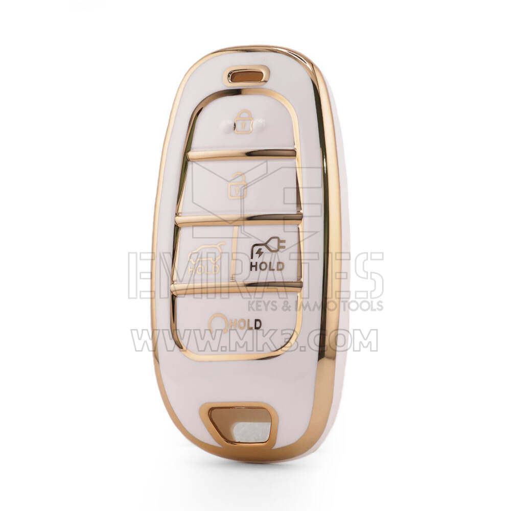 Funda nano de alta calidad para llave remota Hyundai de 5 botones, color blanco HY-H11J5B