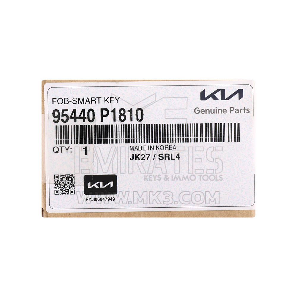New KIA Sportage 2024 Genuine / OEM Smart Remote Key 6 Buttons 433MHz OEM Part Number: 95440-P1810, 95440P1810  | Emirates Keys