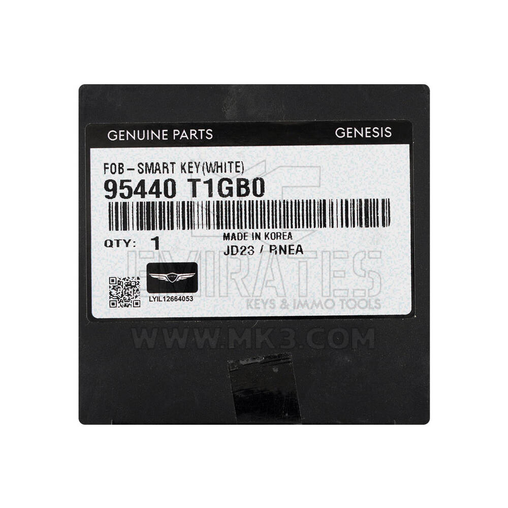 New Hyundai Genesis G80 2025 Genuine / OEM Smart Remote Key 6 Buttons 433MHz OEM Part Number: 95440-T1GB0, 95440T1GB0 | Emirates Keys