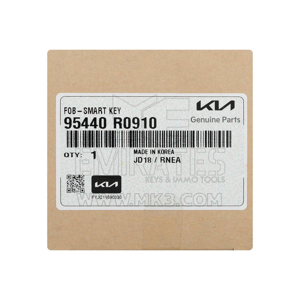 New Kia Carnival 2025 Genuine / OEM Smart Remote Key 6 Buttons 433MHz OEM Part Number: 95440-R0910, 95440R0910 | Emirates Keys