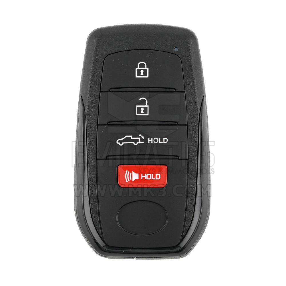 Guscio chiave telecomando intelligente Toyota Tundra 3+1 pulsanti tipo BA | MK3