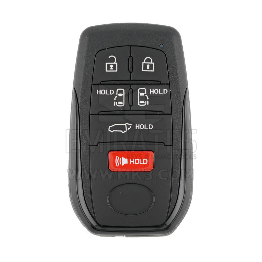 Toyota Sienna Smart Remote Key Shell 5+1 Buttons BA Type | MK3