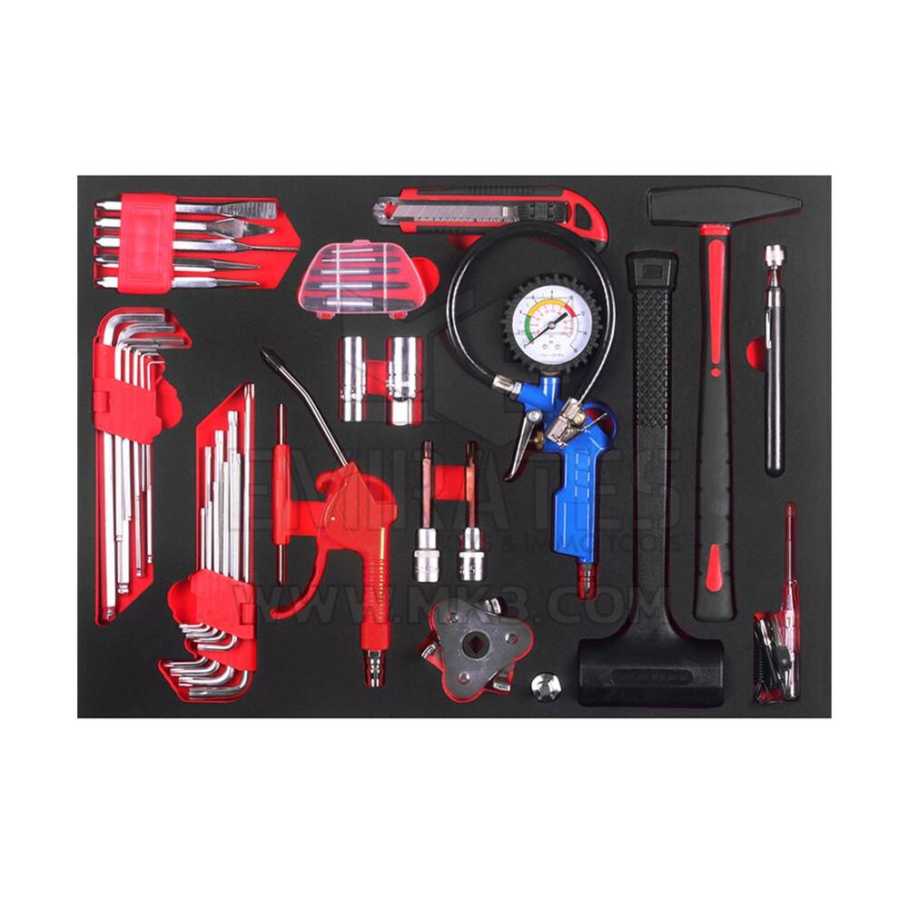 Nuovo mobiletto portautensili da lavoro con vassoio in ABS GATmatic GTT381 con 381 pezzi caratterizzato da una lunga durata. Ogni cassetto è dotato di guide per cassetti a estensione completa | Emirates Keys