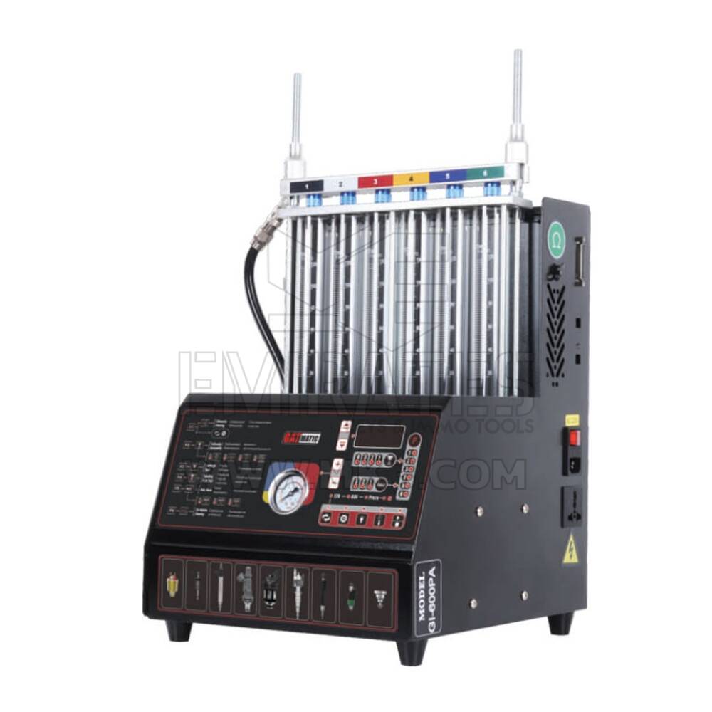 GATmatic GI600PA supporta il pulitore per iniettori di benzina EFI, GDI e piezoelettrico a 6 cilindri