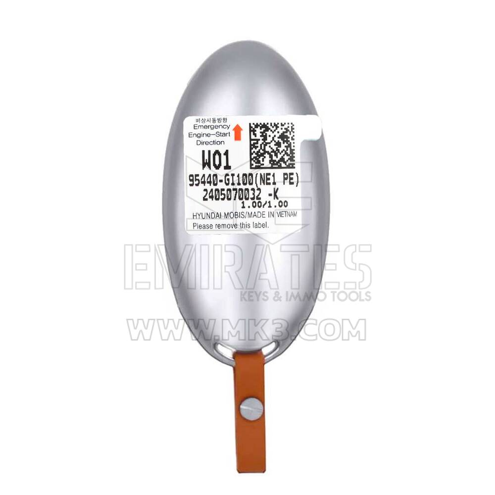 Llave remota inteligente original/OEM para Hyundai IONIQ 5 2024, 4+1 botones, 433 MHz. Número de pieza OEM: 95440-GI100, 95440GI100 | Emirates Keys