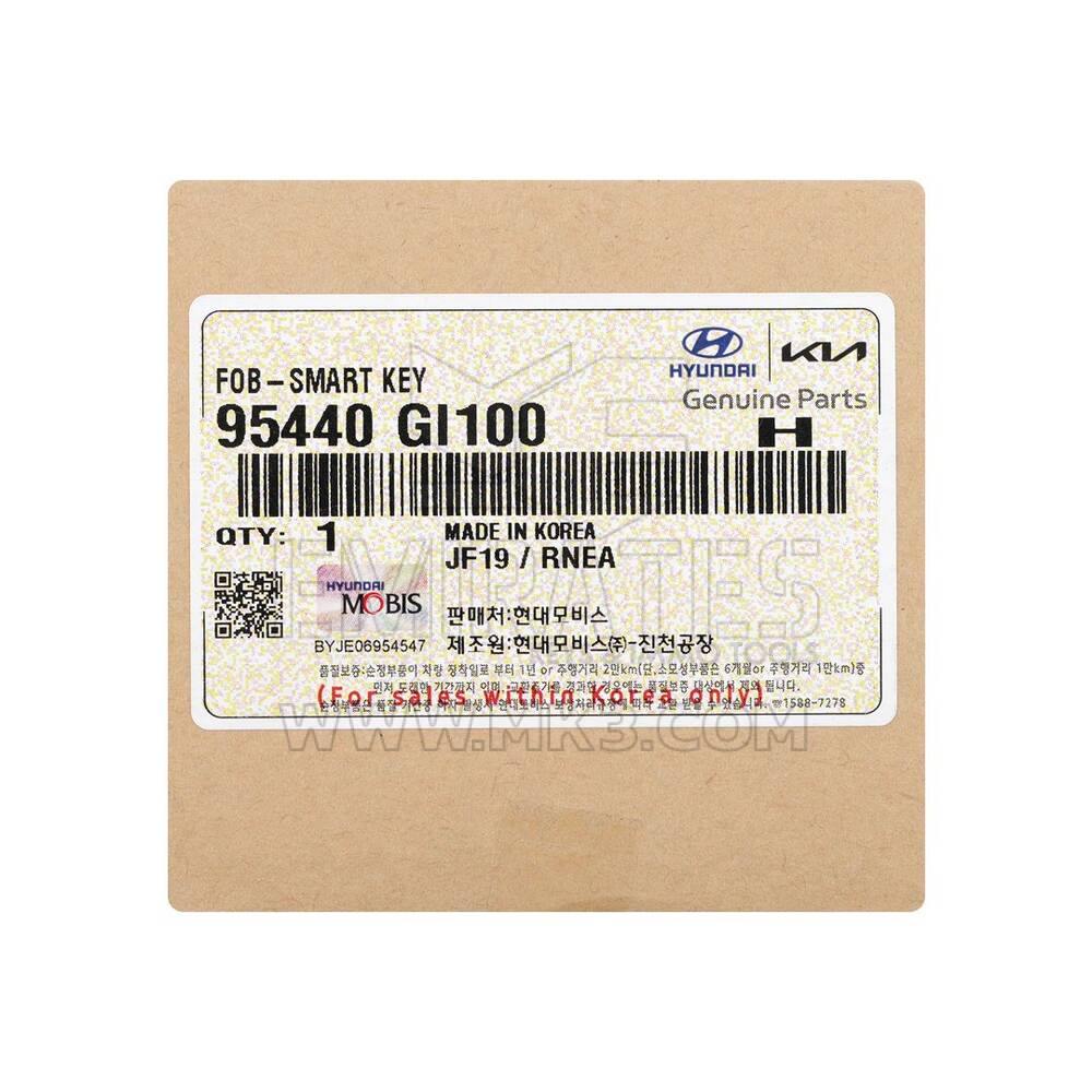 New Hyundai IONIQ 5 2024 Genuine / OEM Smart Remote Key 4+1 Buttons 433MHz OEM Part Number: 95440-GI100, 95440GI100 | Emirates Keys