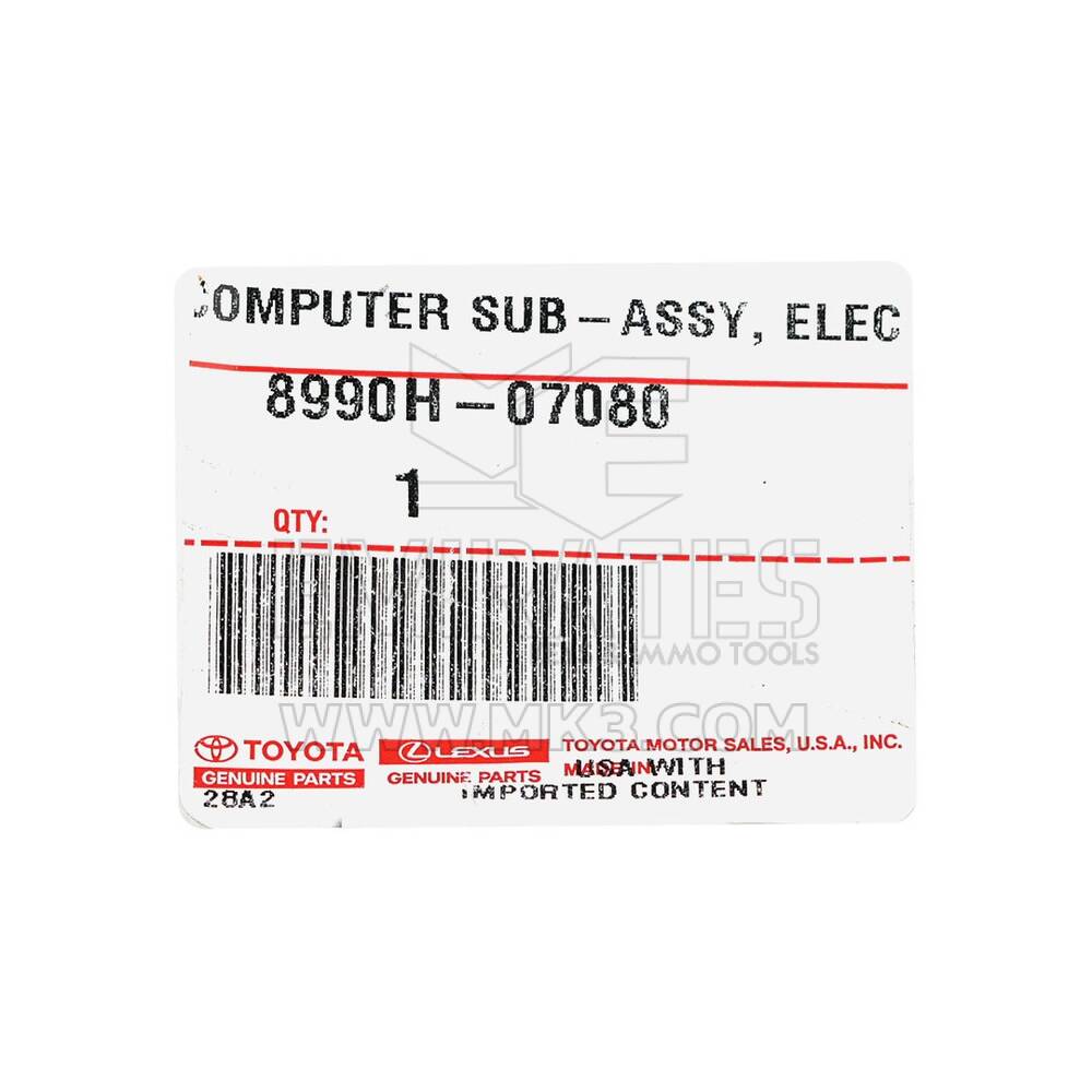 New Toyota Avalon 2019-2023 Genuine / OEM Smart Remote Key 3+1 Buttons 314.35/312.11MHz OEM Part Number: 8990H-07080, 8990H07080 - FCC ID: HYQ14FBC | Emirates Keys