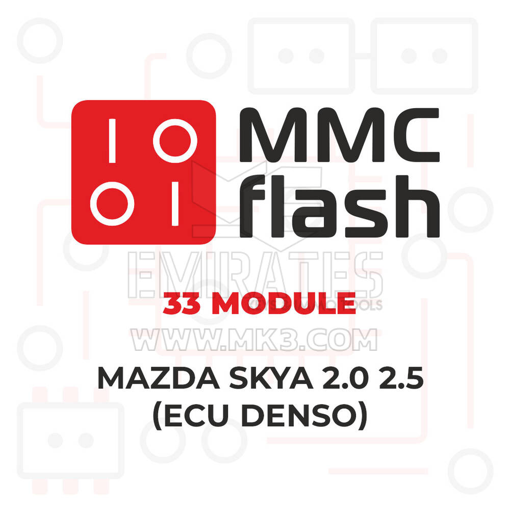 MMCFlash - 33 وحدة، Mazda SkyA 2.0 2.5 (ECU Denso)