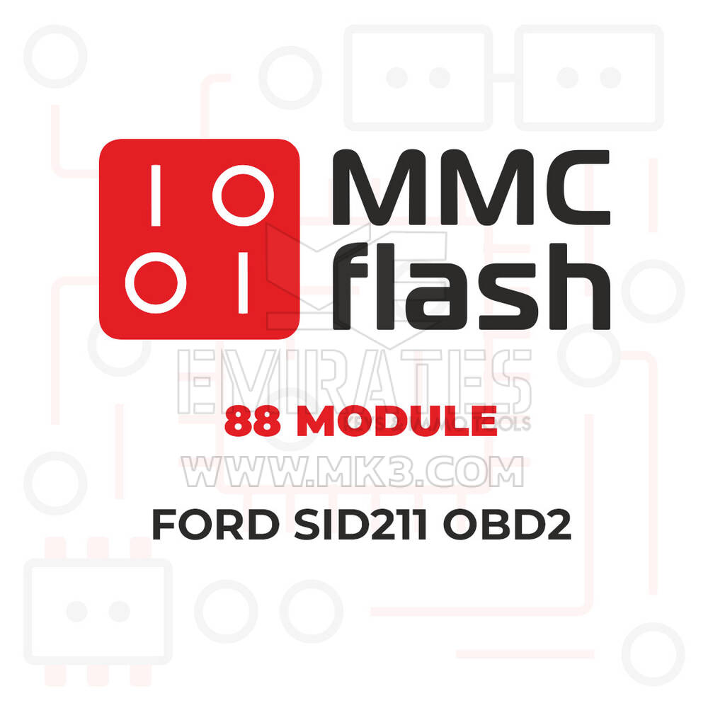 MMCFlash - 88 Modulo, Ford SID211 OBD2