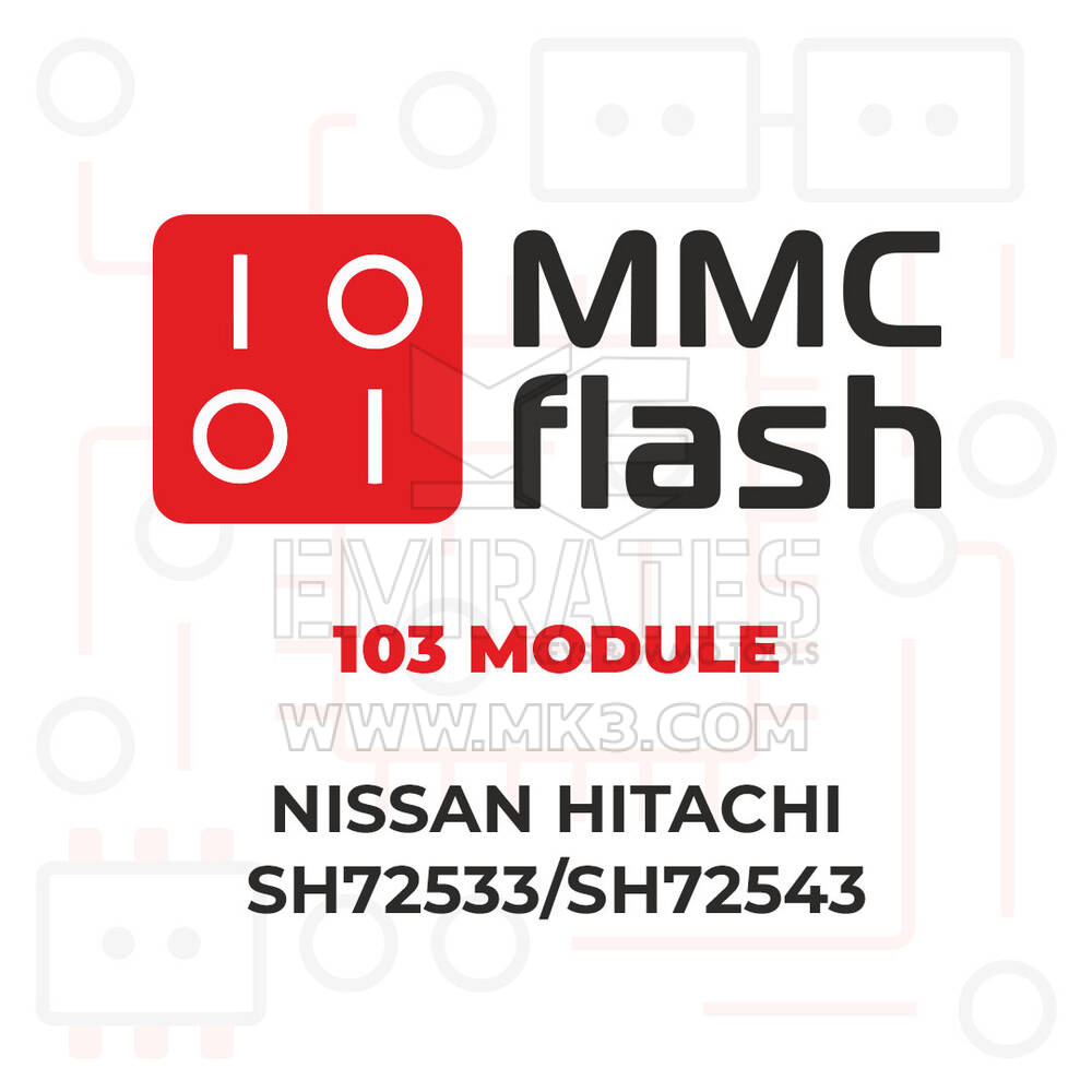 MMCFlash - 103 Module, Nissan Hitachi SH72533/SH72543