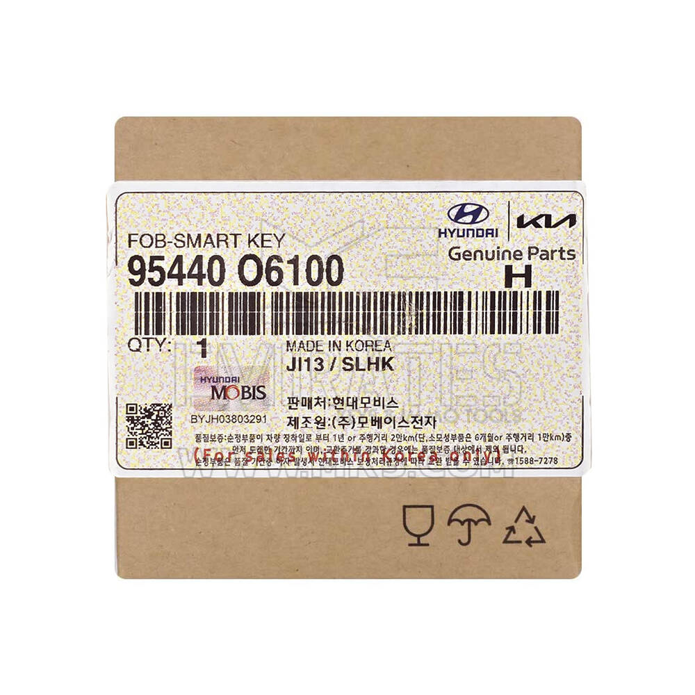 Novo Hyundai Casper Genuine / OEM Smart Remote Key 3+1 Botões 433MHz Número de peça OEM: 95440-O6100, 95440O6100 | Chaves Emirates