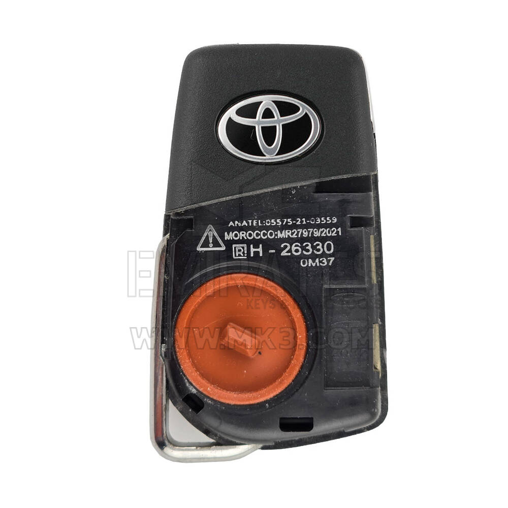 Used Toyota Corolla Cross 2021-2024 Original Flip Remote Key 2+1 Buttons 433MHz FSK OEM Part Number: 89070-0A090 | Emirates Keys