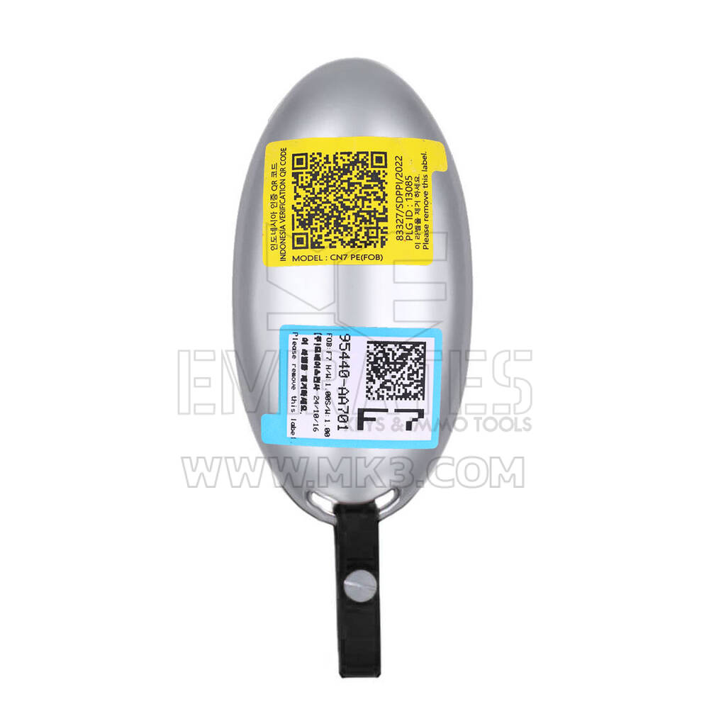 Novo Hyundai Elantra 2025, Chave Remota Inteligente Original/OEM, 4 Botões, 433 MHz, Número da Peça OEM: 95440-AA701, 95440AA701 | Chaves Emirates