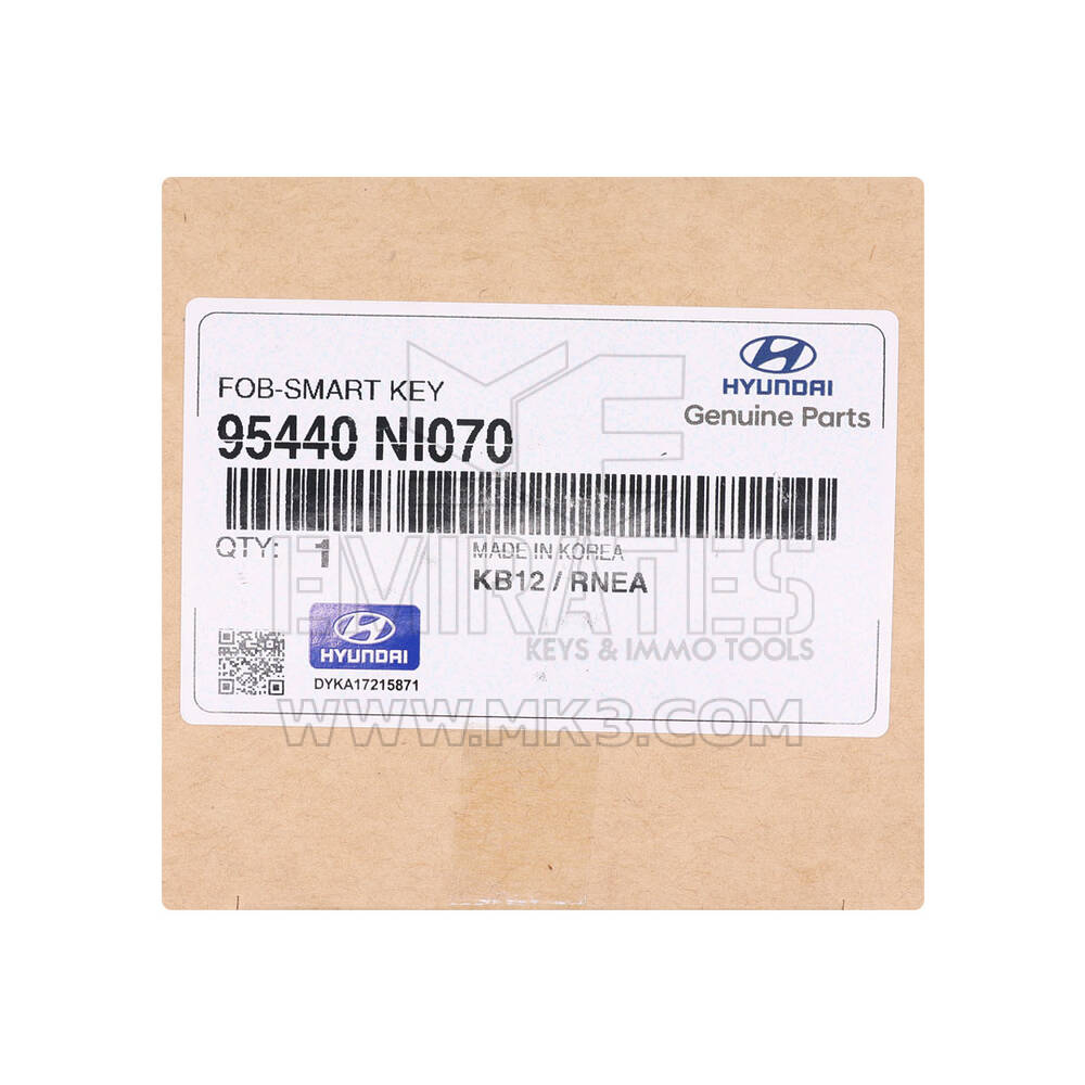 New Hyundai IONIQ 2024 Genuine / OEM Smart Remote Key 6 Buttons 433MHz OEM Part Number: 95440-NI070, 95440NI070 | Emirates Keys