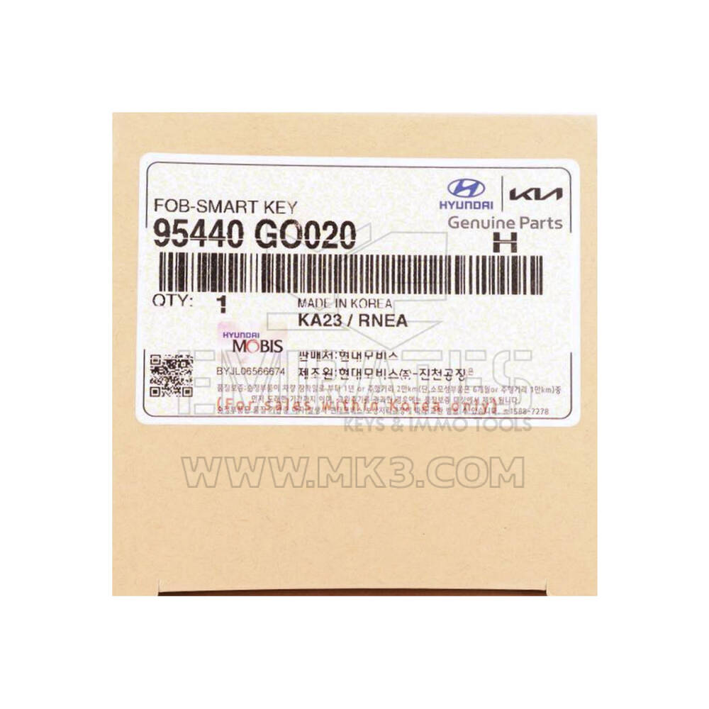 New Hyundai Genuine / OEM Smart Remote Key 7+1 Buttons 433MHz OEM Part Number: 95440-GO020, 95440GO020  | Emirates Keys