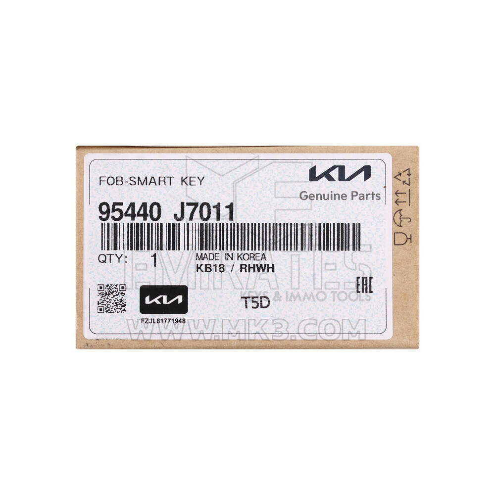 New Kia Ceed 2021 Genuine / OEM Smart Remote 3 Buttons 433MHz OEM Part Number: 95440-J7011, 95440J7011 | Emirates Keys