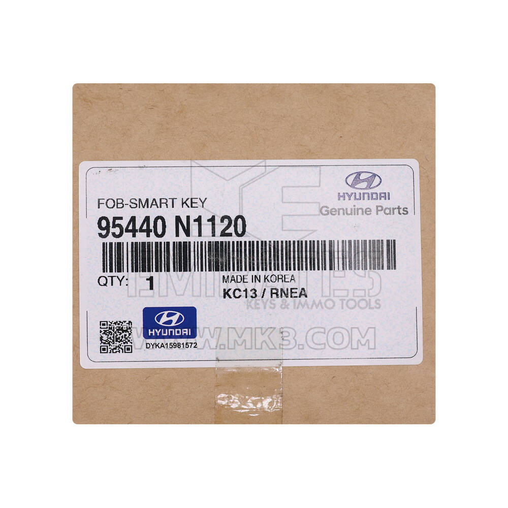 New Hyundai Grandeur 2025 Genuine / OEM Smart Remote Key 4 Buttons 433MHz OEM Part Number: 95440-N1120, 95440N1120 | Emirates Keys