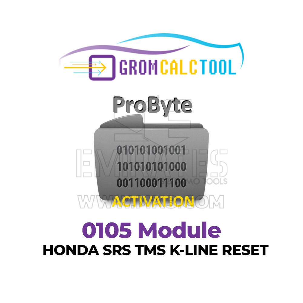 GromCalcTool 0105 Module Honda SRS TMS K-LINE Reset