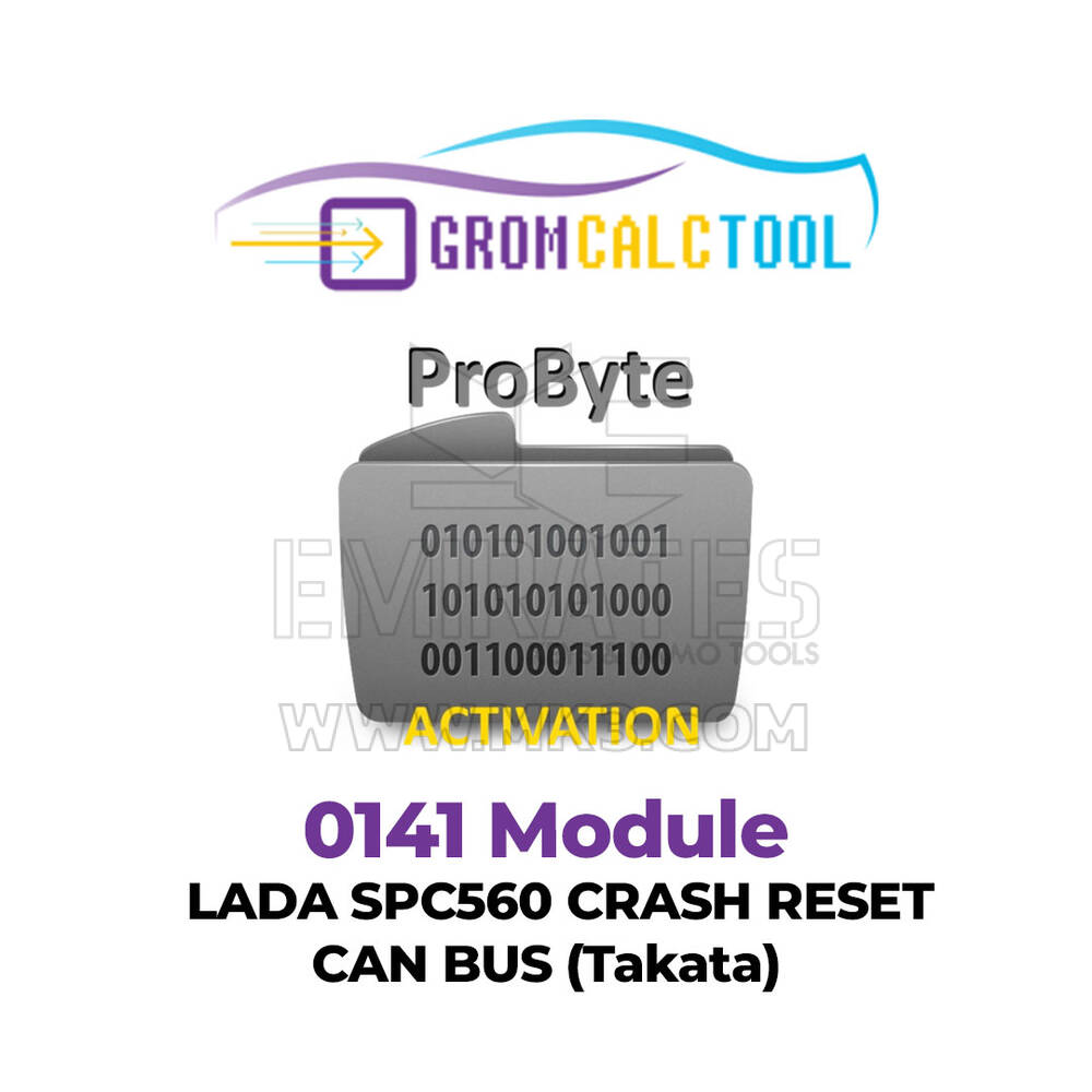 GromCalcTool 0141 Module LADA SPC560 Crash Reset CAN BUS (Takata)