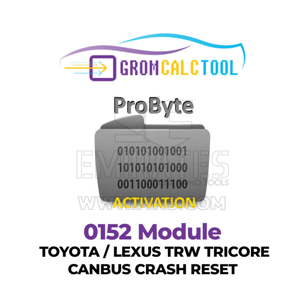 GromCalcTool 0152 Модуль TOYOTA / LEXUS TRW TRICORE CANBUS СБРОС АВАРИИ