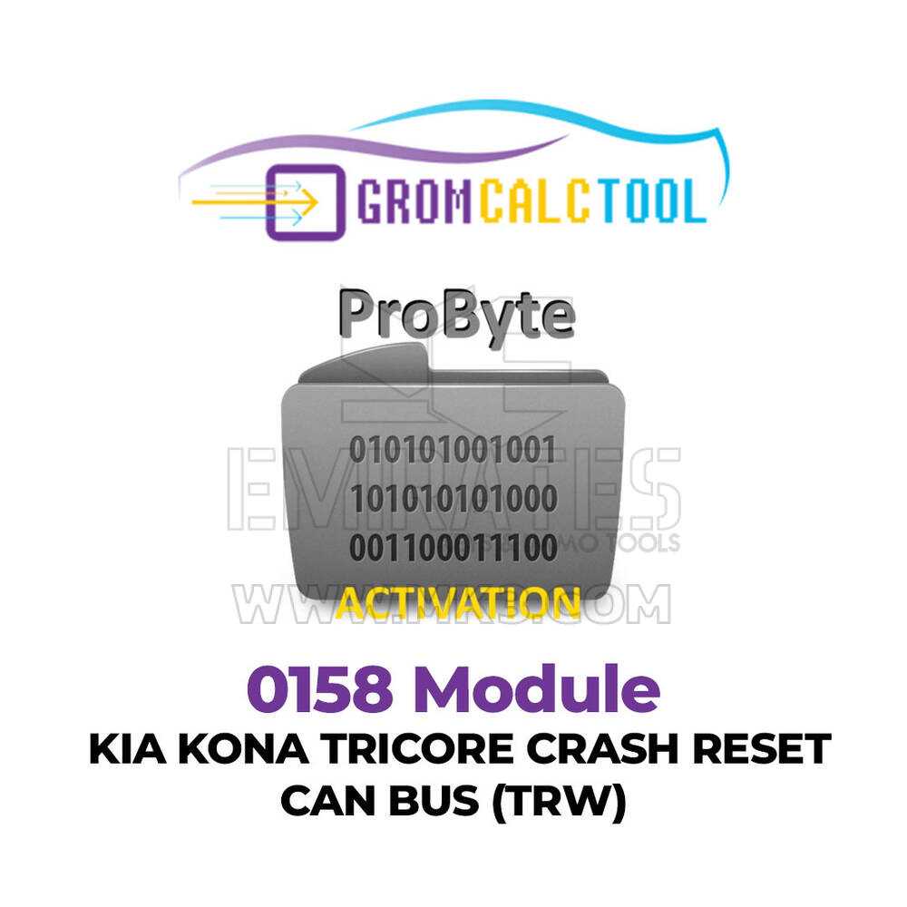 GromCalcTool 0158 Module KIA KONA TRICORE CRASH RESET CAN BUS (TRW)