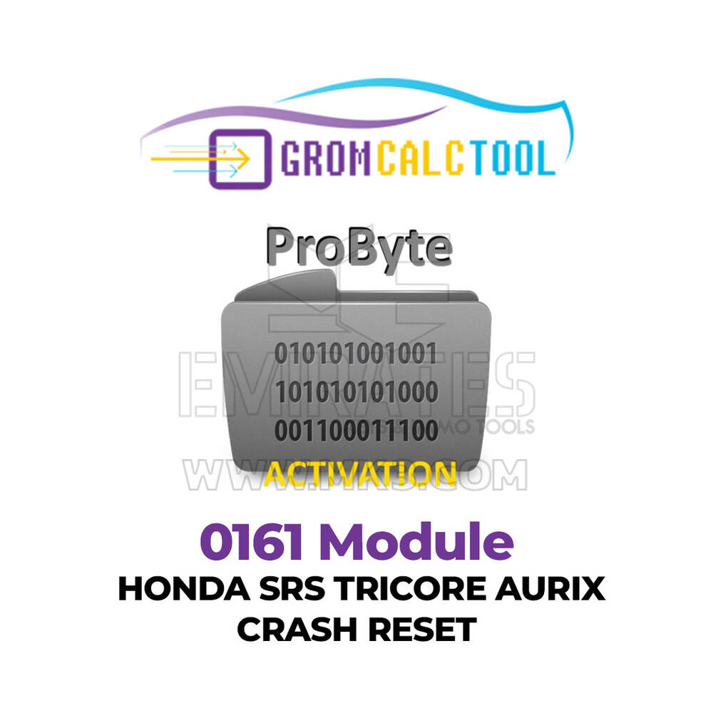 GromCalcTool 0161 Módulo HONDA SRS TRICORE AURIX CRASH RESET