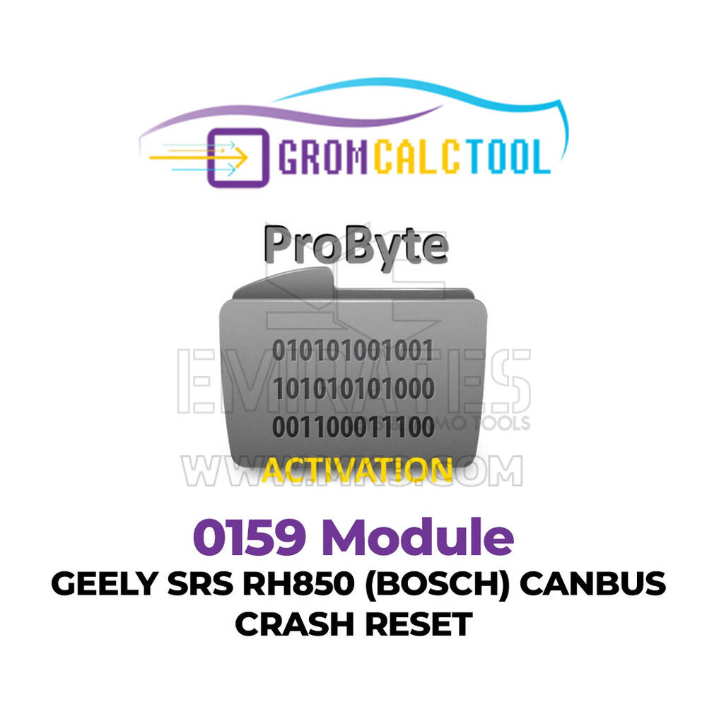GromCalcTool 0159 Module GEELY SRS RH850 (BOSCH) CANBUS CRASH RESET
