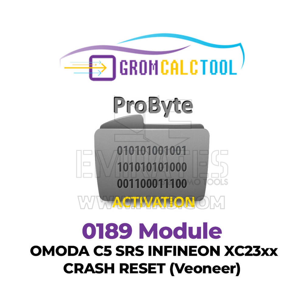 GromCalcTool 0189 Módulo OMODA C5 SRS INFINEON XC23xx CRASH RESET (Veoneer)