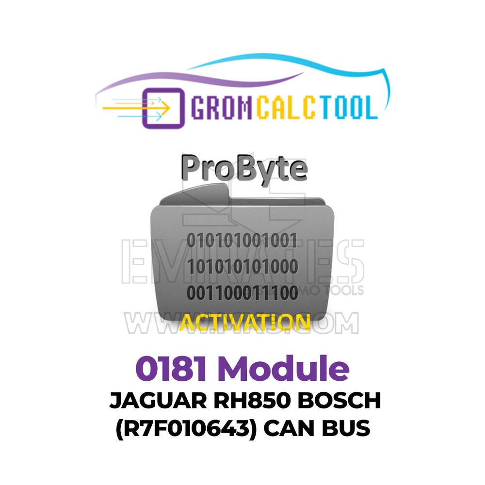 GromCalcTool 0181 Module JAGUAR RH850 BOSCH (R7F010643) CAN BUS
