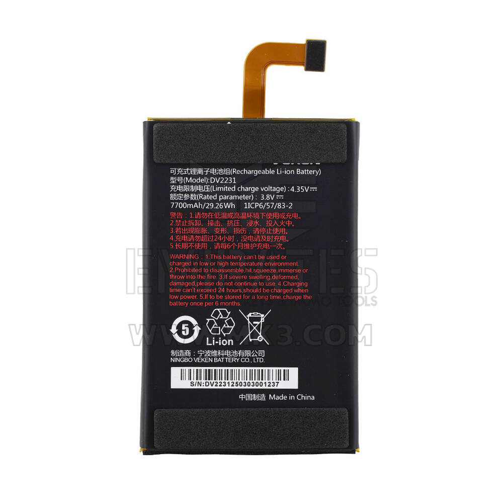 Bateria de substituição Autel para MX900