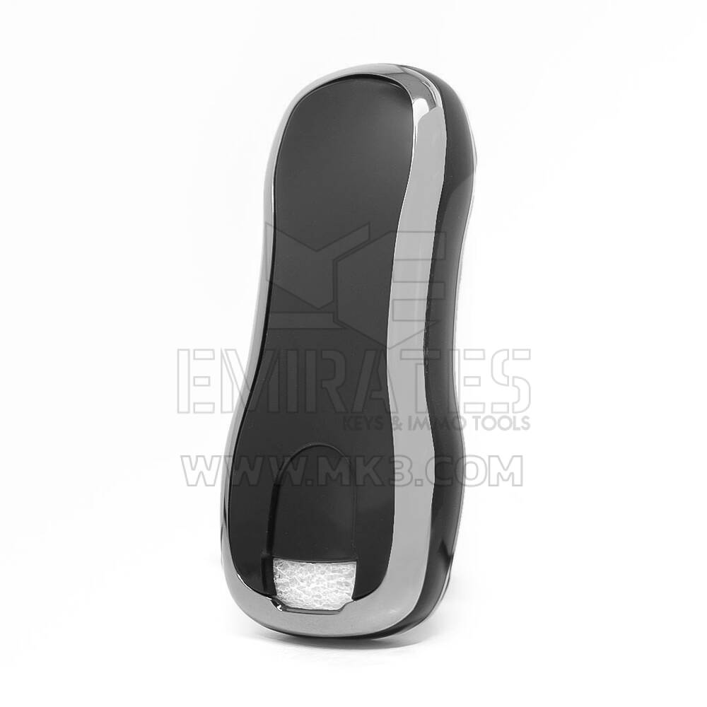 Nano Cover For Porsche Remote Key 3 Button Black Silver Frame PSC-B11Y | MK3