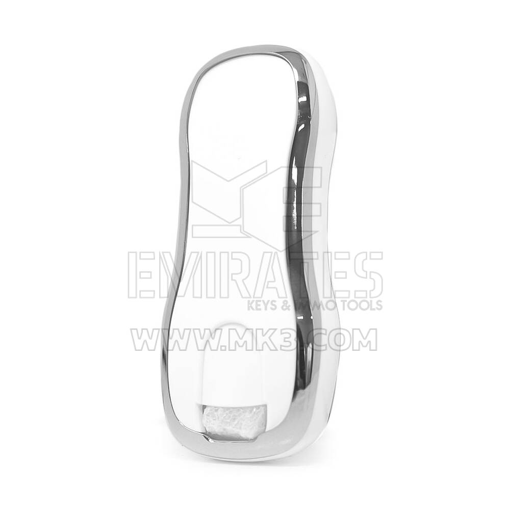 Nano Cover For Porsche Remote Key 3 Button White Silver Frame PSC-B11Y | MK3