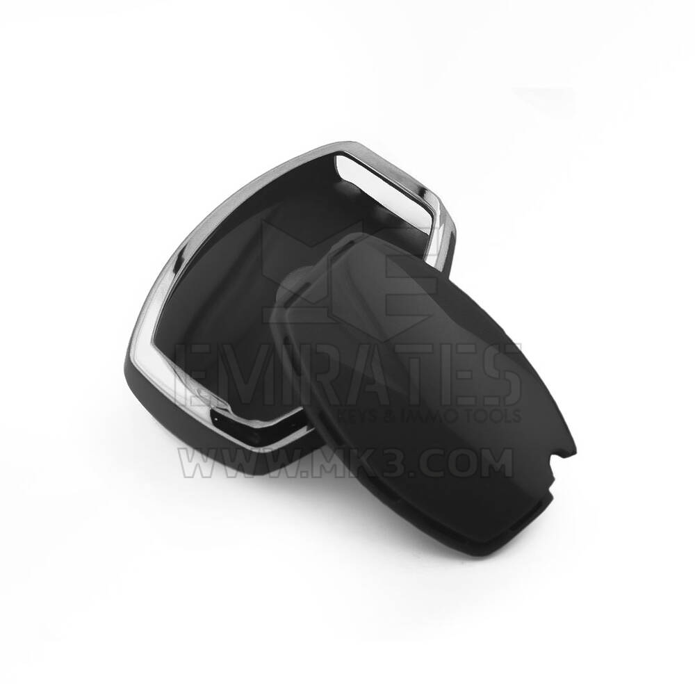 New Aftermarket Nano High Quality Cover For Mercedes Remote Key 2 Button Black Color Silver Frame Benz-A11Y2 | Emirates Keys