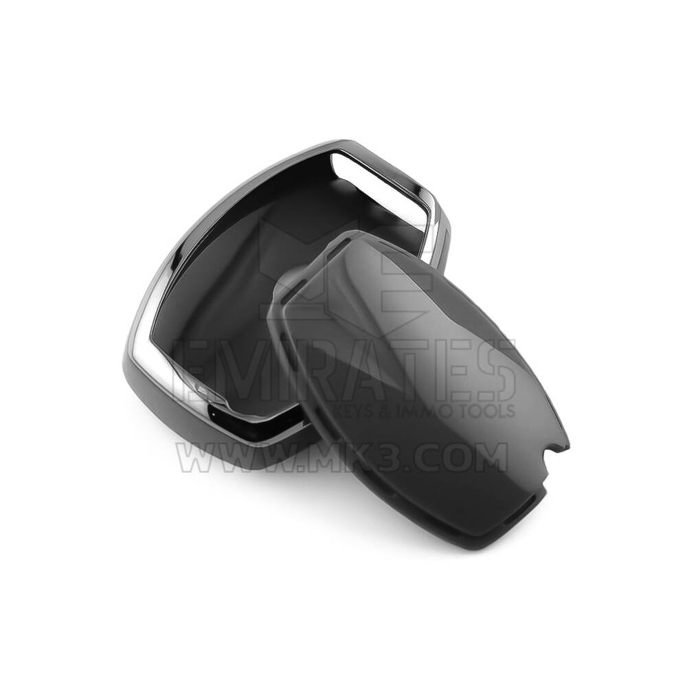New Aftermarket Nano High Quality Cover For Mercedes Remote Key 3 Button Dark Gray Color Silver Frame Benz-A11Y3 | Emirates Keys