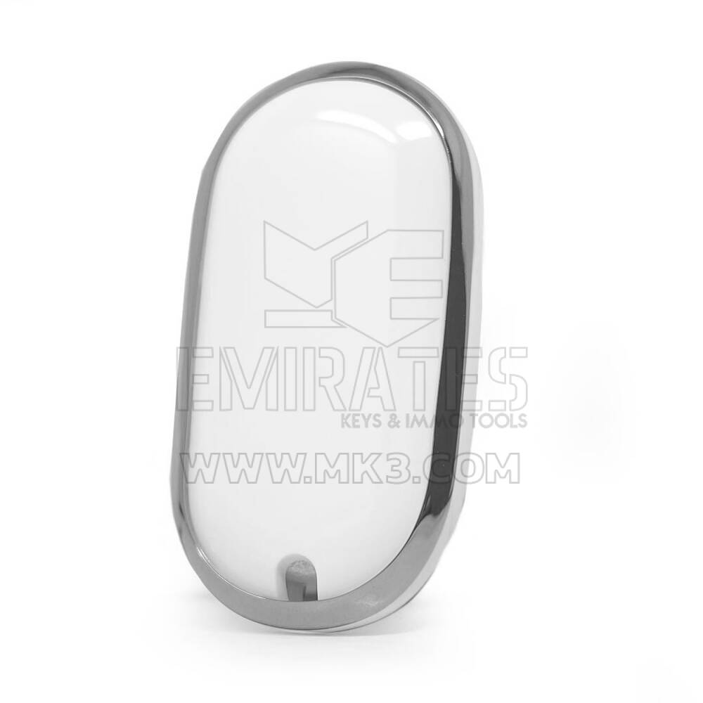 Nano Cover For Mercedes Remote Key 3 Button White Silver Frame Benz-C11Y | MK3
