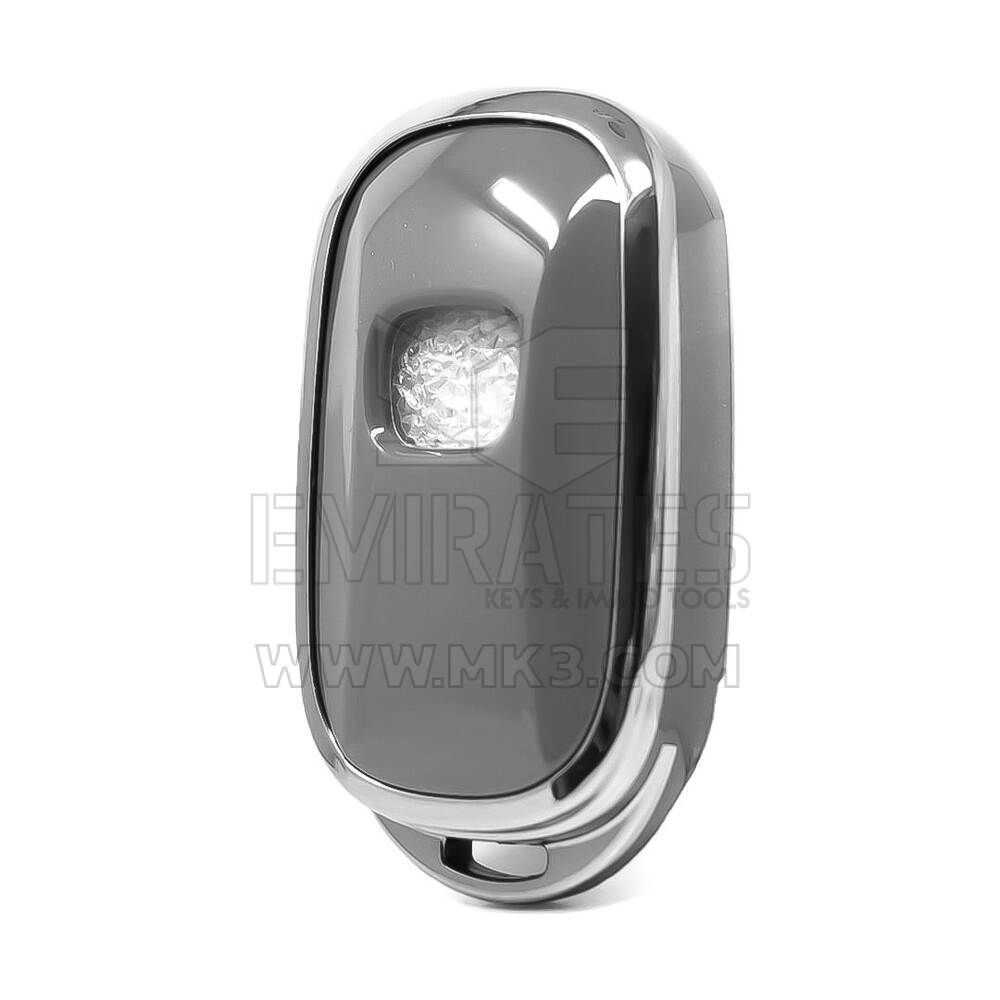 Нано-чехол для дистанционного ключа Honda с 3 кнопками, темно-серый цвет, серебристая оправа, HD-G11Y3A | MK3