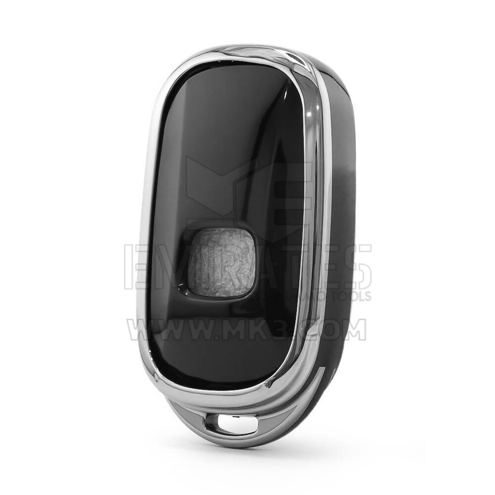 Чехол Nano для дистанционного ключа Honda с 3 кнопками, черный цвет, серебристая рамка HD-G11Y3B | MK3