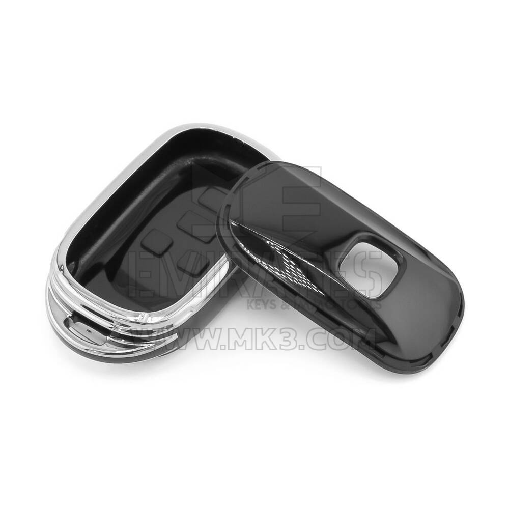 New Aftermarket Nano High Quality Cover For Honda Remote Key 3 Button Black Color Silver Frame HD-G11Y3B | Emirates Keys