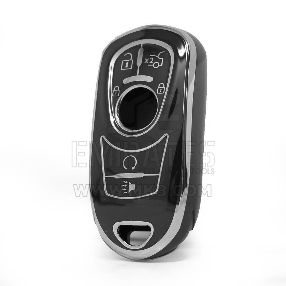 Nano High Quality Cover For Buick Remote Key 6 Button Black Color Silver Frame BK-A11Y6B